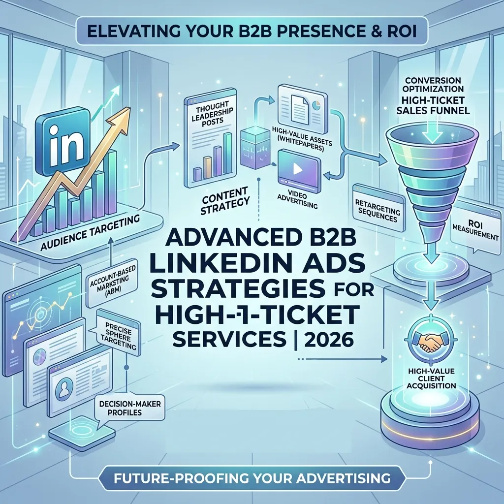Advanced B2B LinkedIn Ads Strategies for High-Ticket Services in 2026